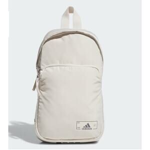 Adidas ESSENTIALS SLING CROSSBODY BAG wipeable material zip pockets gym casual